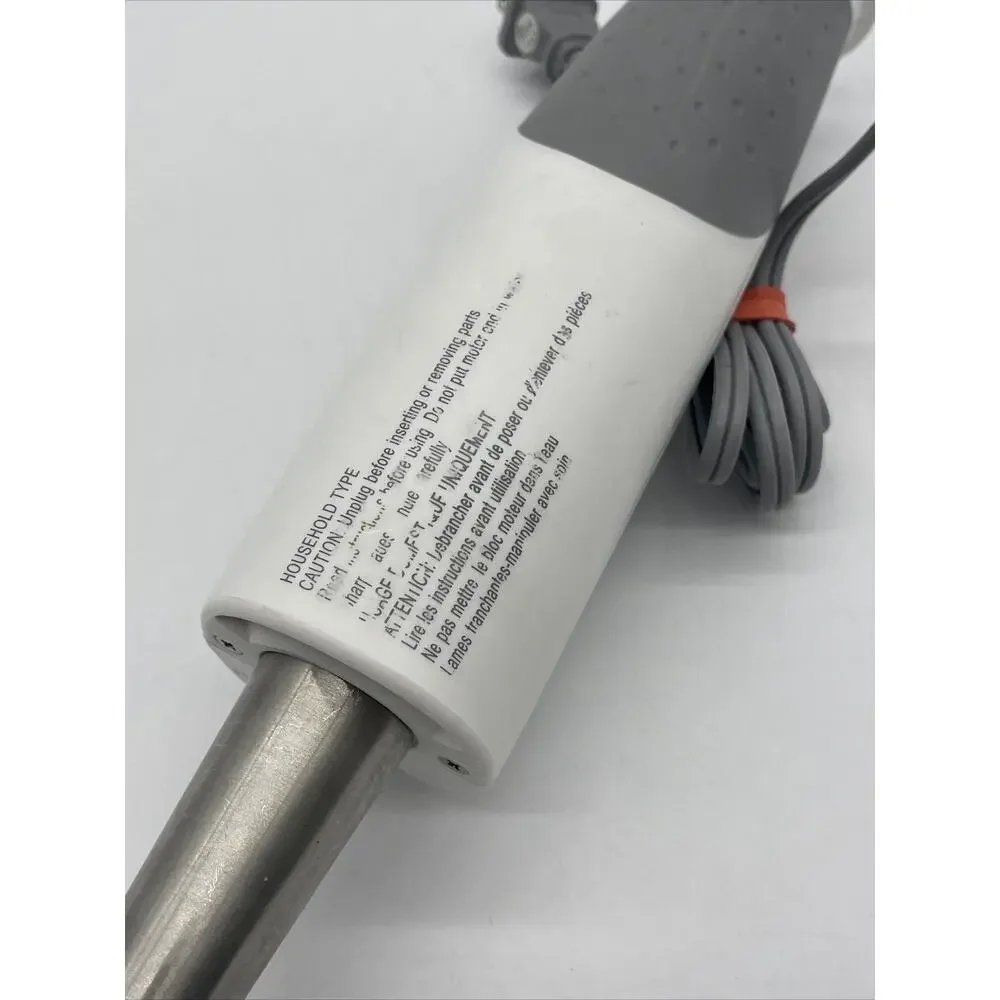 KRUPS White Immersion Blender GPA30842- 6 Speed LCD Display